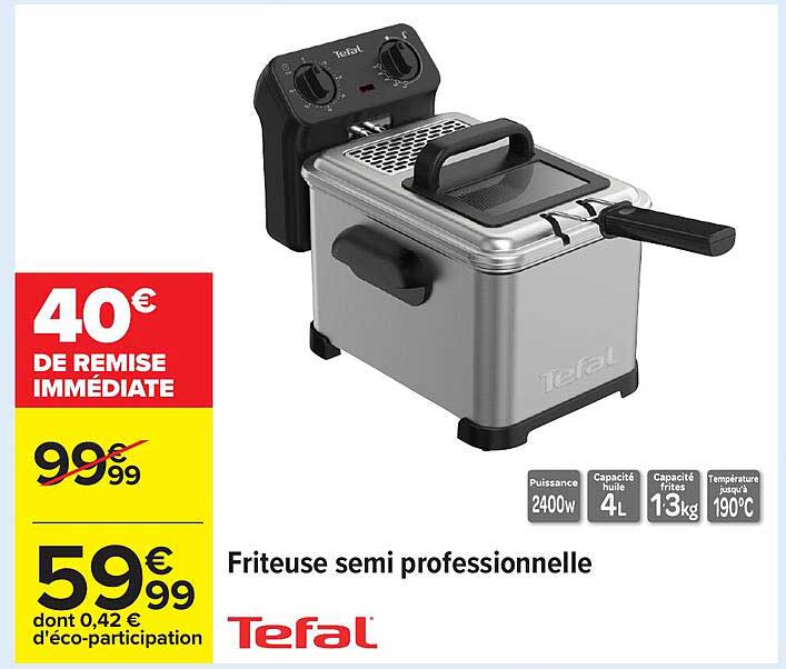Friteuse semi professionnelle