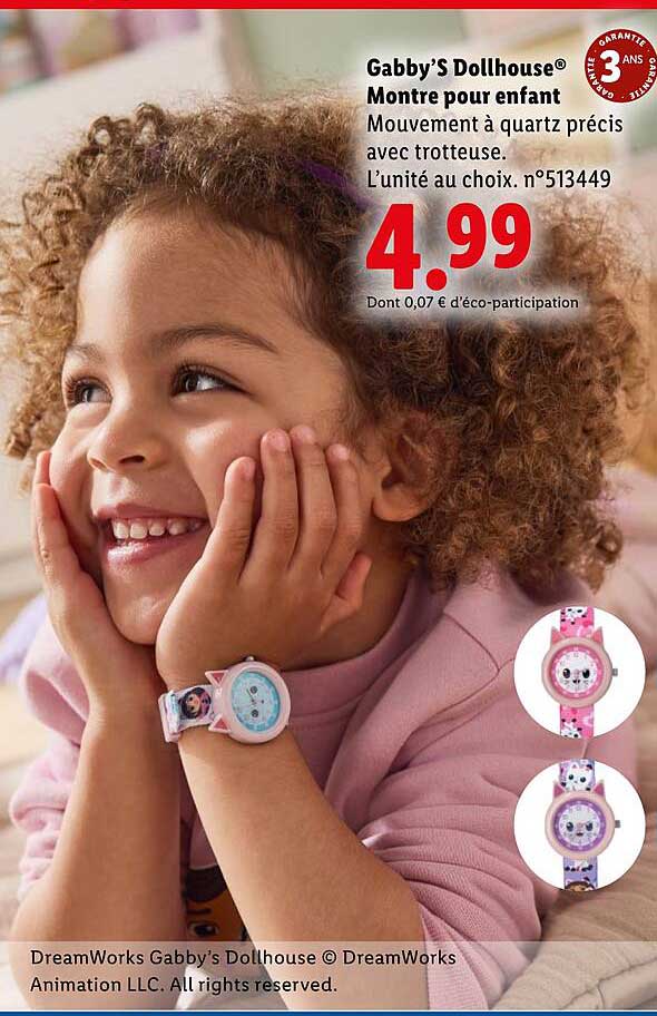 Gabby’S Dollhouse® Montre pour enfant