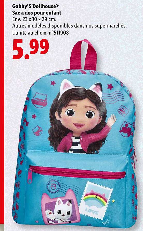 Gabby’S Dollhouse® Sac à dos pour enfant