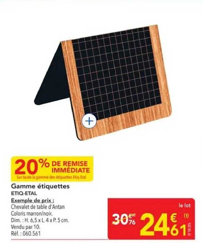 Gamme étiquettes ETIQ-ETAL