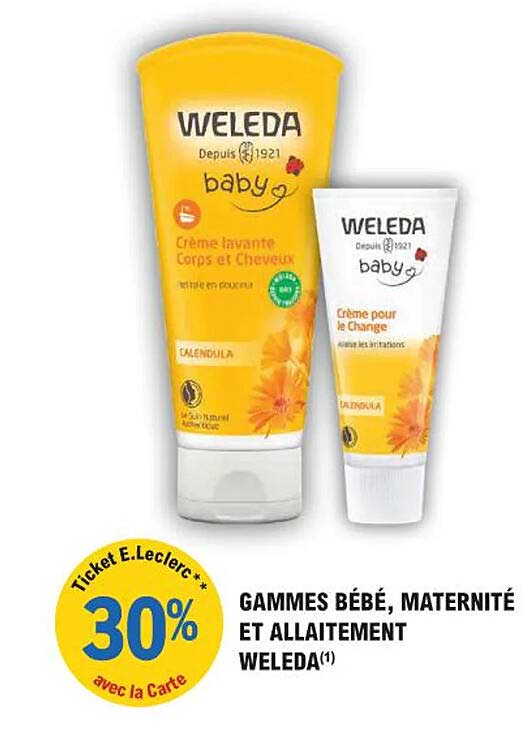 GAMMES BÉBÉ, MATERNITÉ ET ALLAITEMENT WELEDA