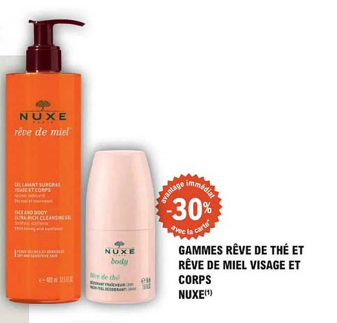 Gammes Rêve de Thé et Rêve de Miel Visage et Corps