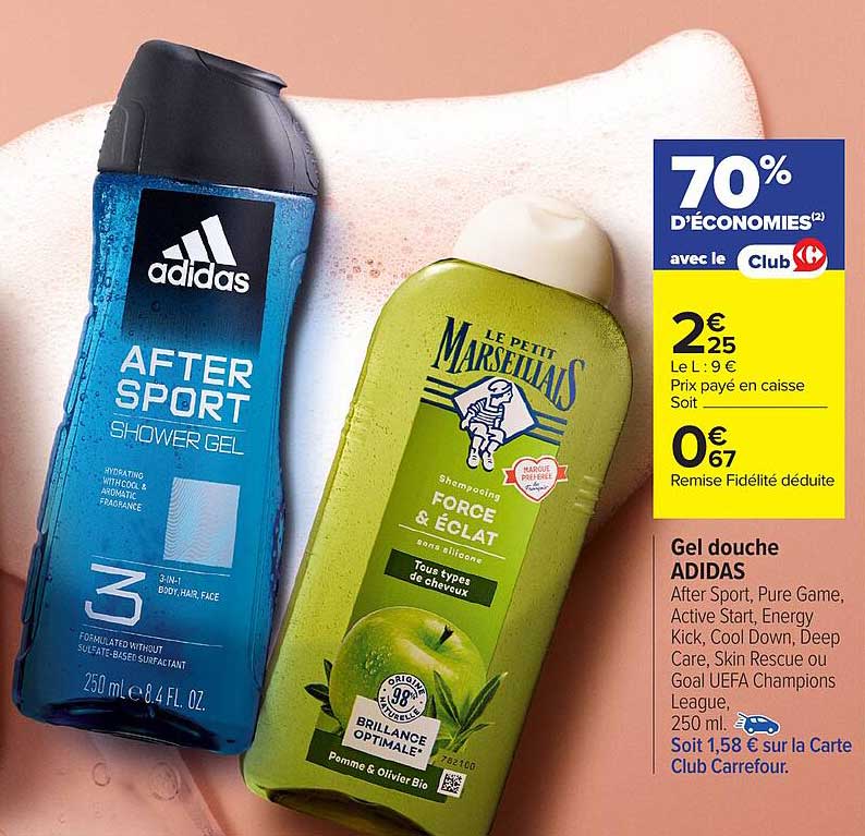 Gel douche ADIDAS After Sport
