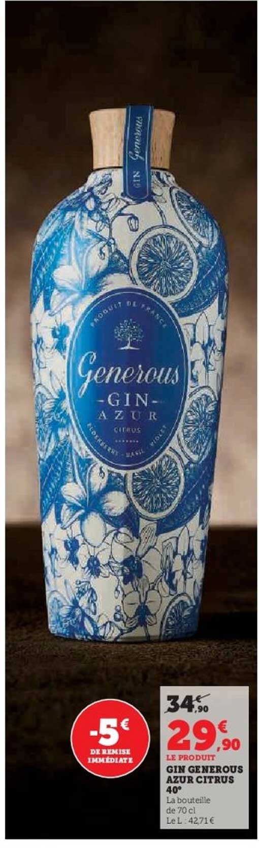 GIN GENEROUS AZUR CITRUS 40°