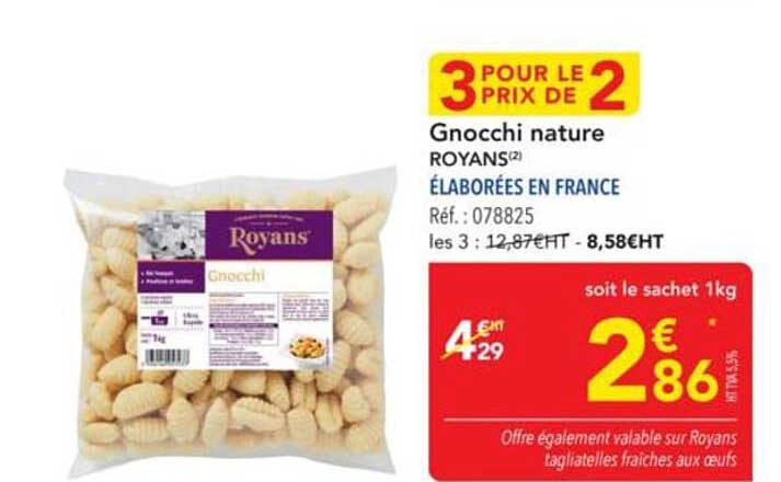 Gnocchi nature ROYANS