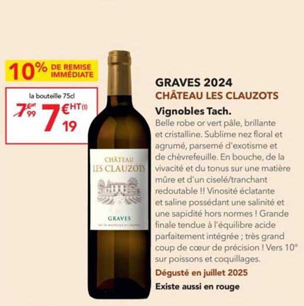 GRAVES 2024 CHÂTEAU LES CLAUZOTS
