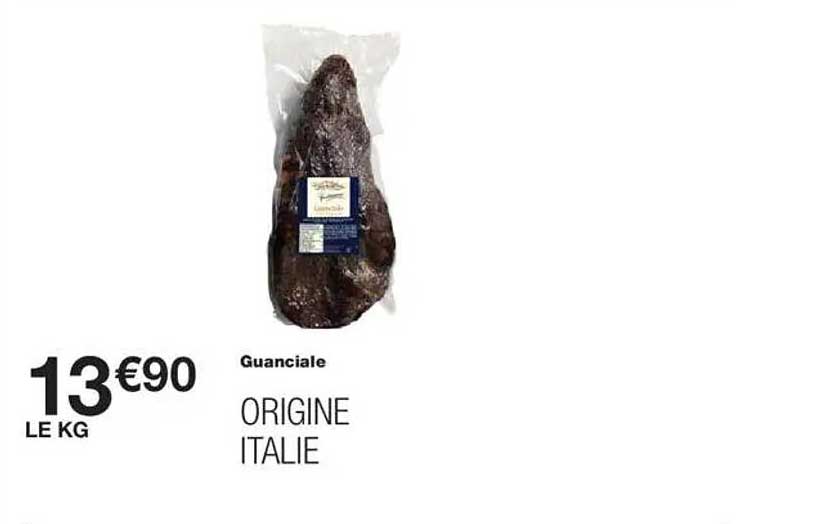 Guanciale Origine Italie
