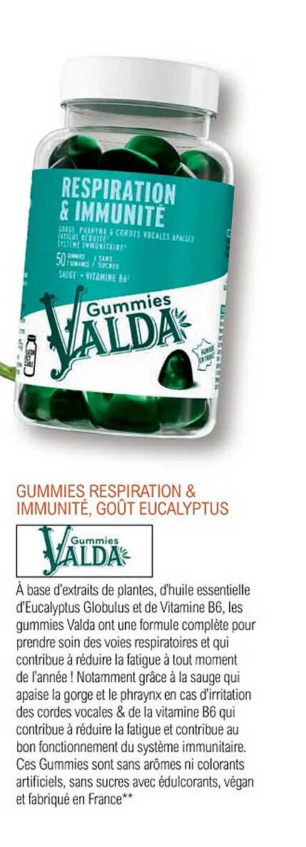 GUMMIES RESPIRATION & IMMUNITÉ, GOÛT EUCALYPTUS