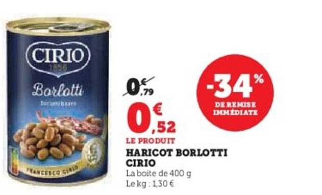 HARICOT BORLOTTI CIRIO