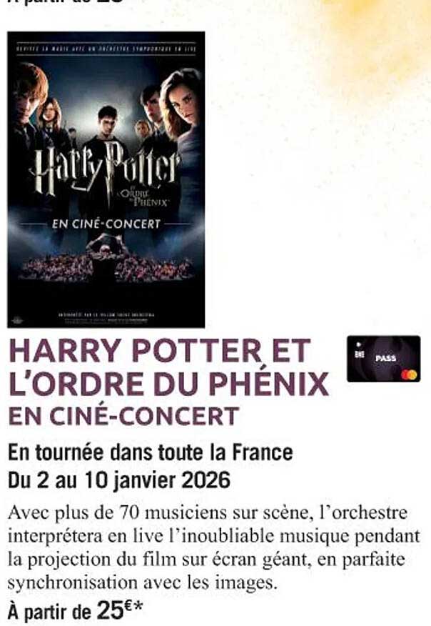 HARRY POTTER ET L’ORDRE DU PHÉNIX EN CINÉ-CONCERT
