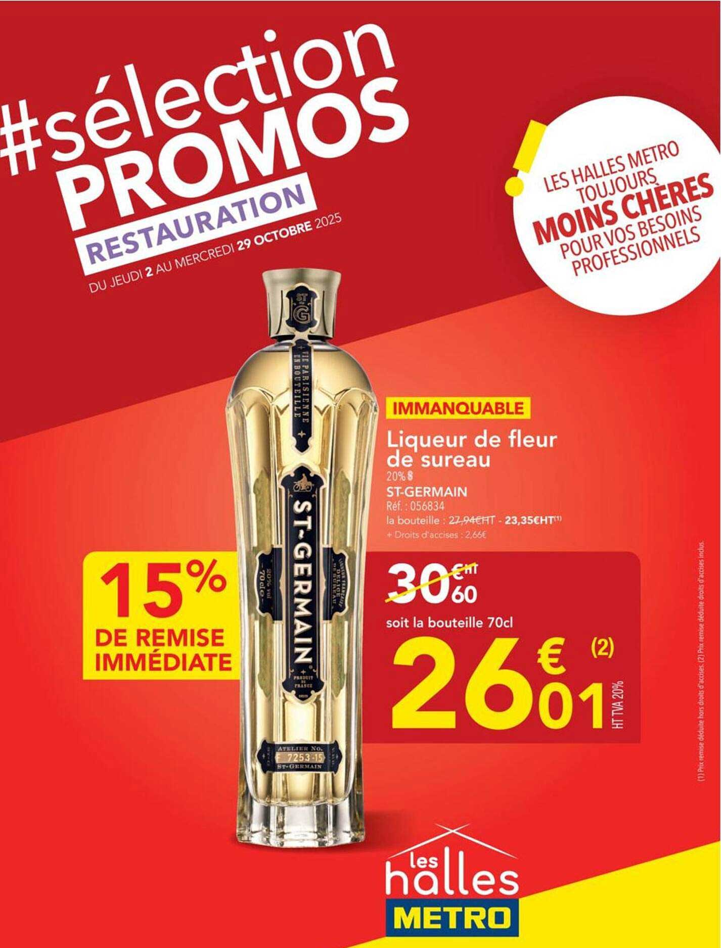 Immanquable Liqueur de fleur de sureau 20%