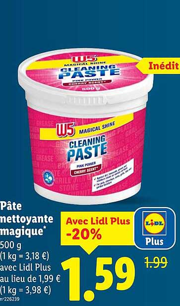 Inédit - Pâte nettoyante magique*