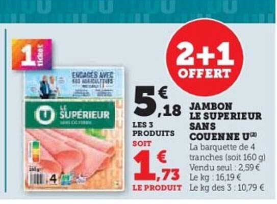 JAMBON LE SUPERIEUR SANS COUENNE U