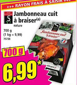 Jambonneau cuit à braiser
