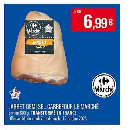 JARRET DEMI SEL CARREFOUR LE MARCHÉ