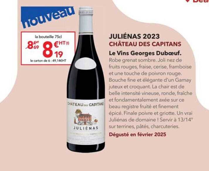 JULIÉNAS 2023 CHÂTEAU DES CAPITANS