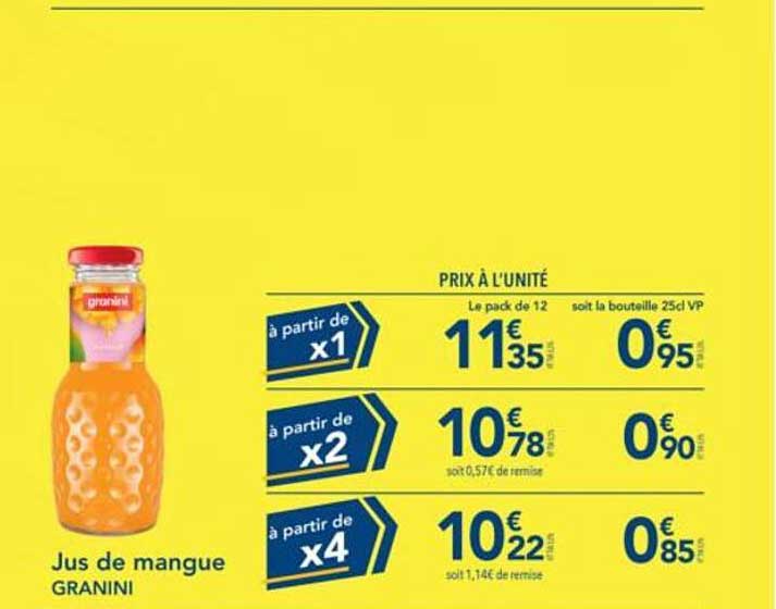 Jus de mangue GRANINI