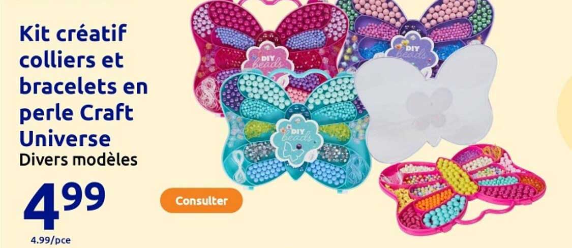 Kit créatif colliers et bracelets en perle Craft Universe
