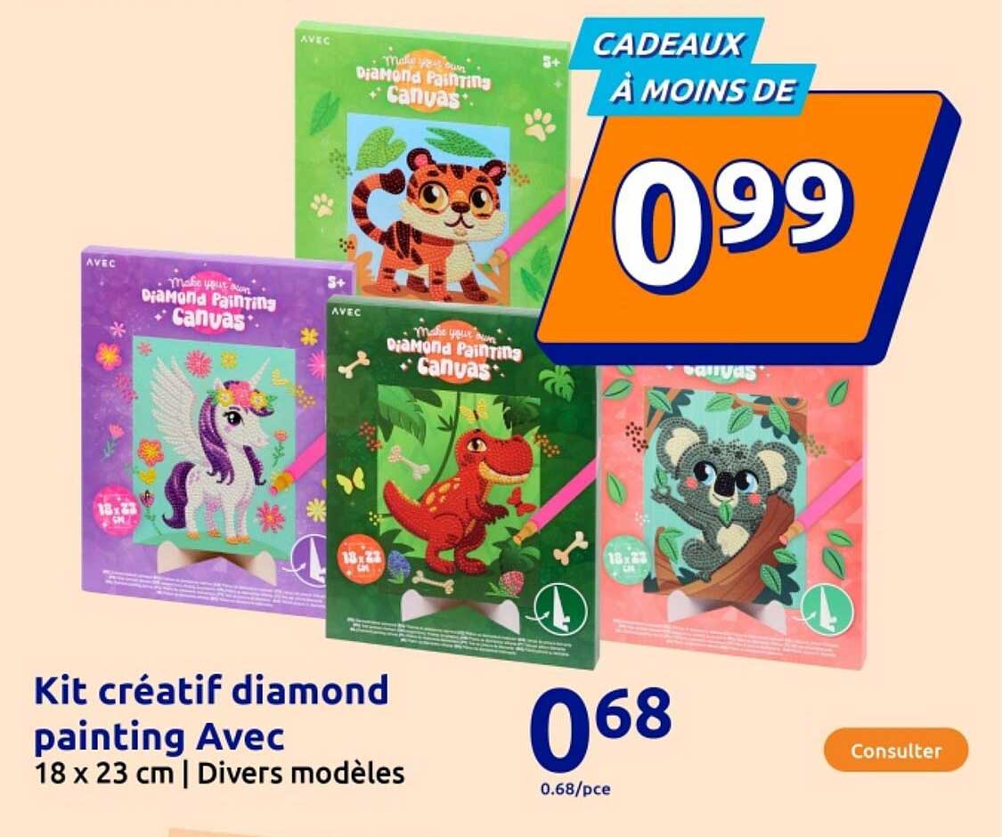 Kit créatif diamond painting Avec
