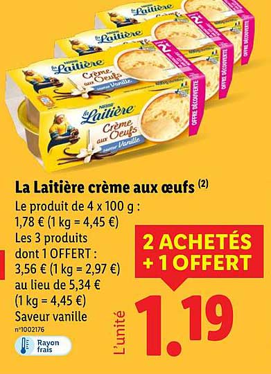 La Laitière crème aux œufs