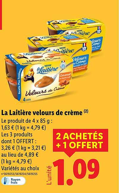 La Laitière velours de crème