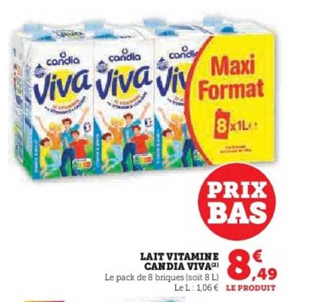 LAIT VITAMINE CANDIA VIVA