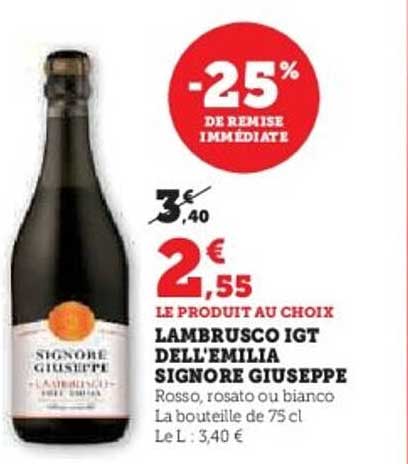 LAMBRUSCO IGT DELL'EMILIA SIGNORE GIUSEPPE