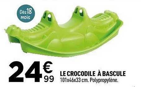 LE CROCODILE À BASCULE
