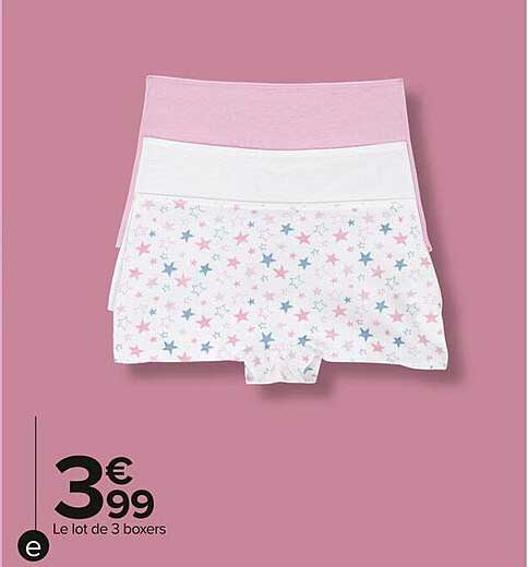Le lot de 3 boxers