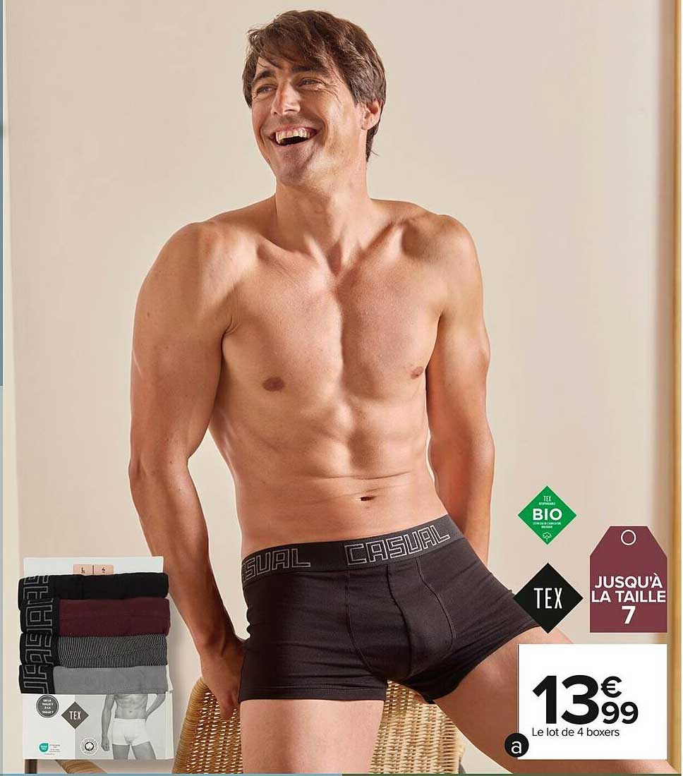 Le lot de 4 boxers TEX à 13,99 €