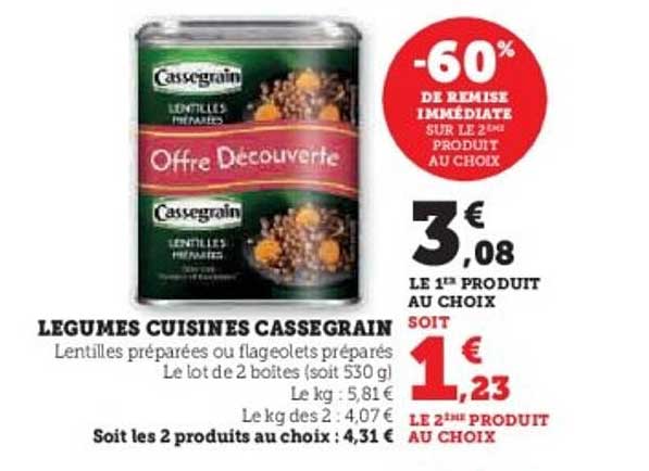LEGUMES CUISINES CASSSEGAIN