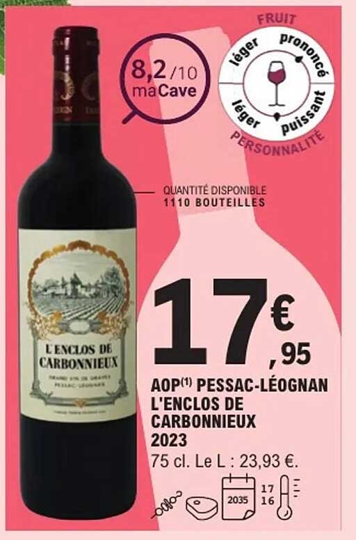 L'Enclos de Carbonnieux AOP Pessac-Léognan 2023