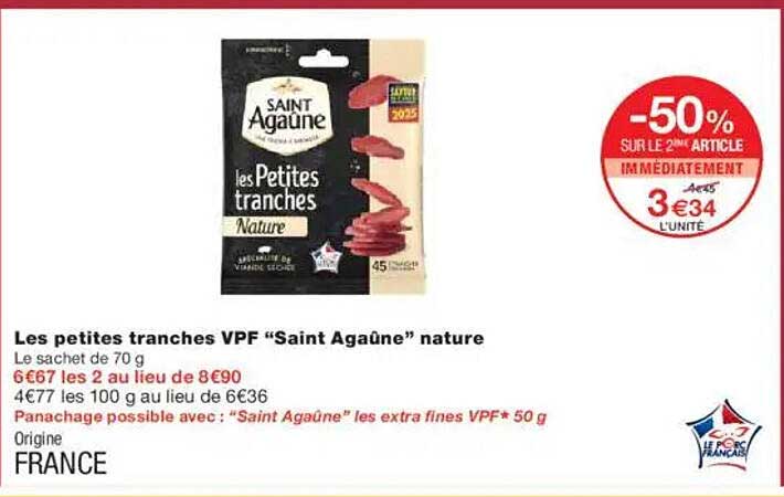 Les petites tranches VPF “Saint Agaüne” nature