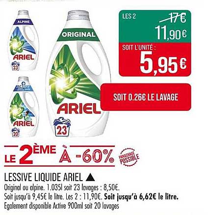 LESSIVE LIQUIDE ARIEL