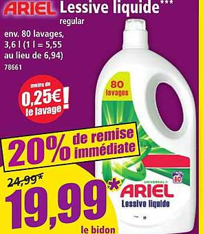 Lessive liquide ARIEL**