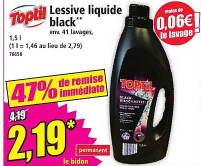 Lessive liquide black**