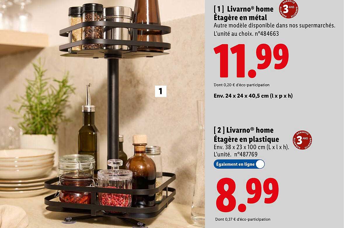 Livarno® home Étagère en métal