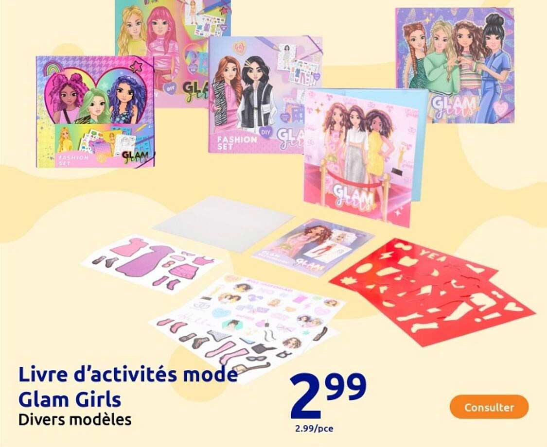 Livre d’activités mode Glam Girls