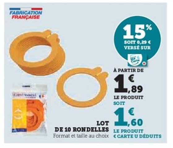 LOT DE 10 RONDELLES