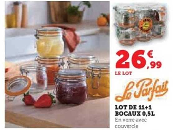 LOT DE 11+1 BOCAUX 0,5L