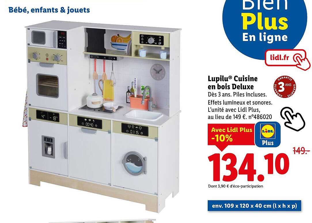 Lupilu® Cuisine en bois Deluxe