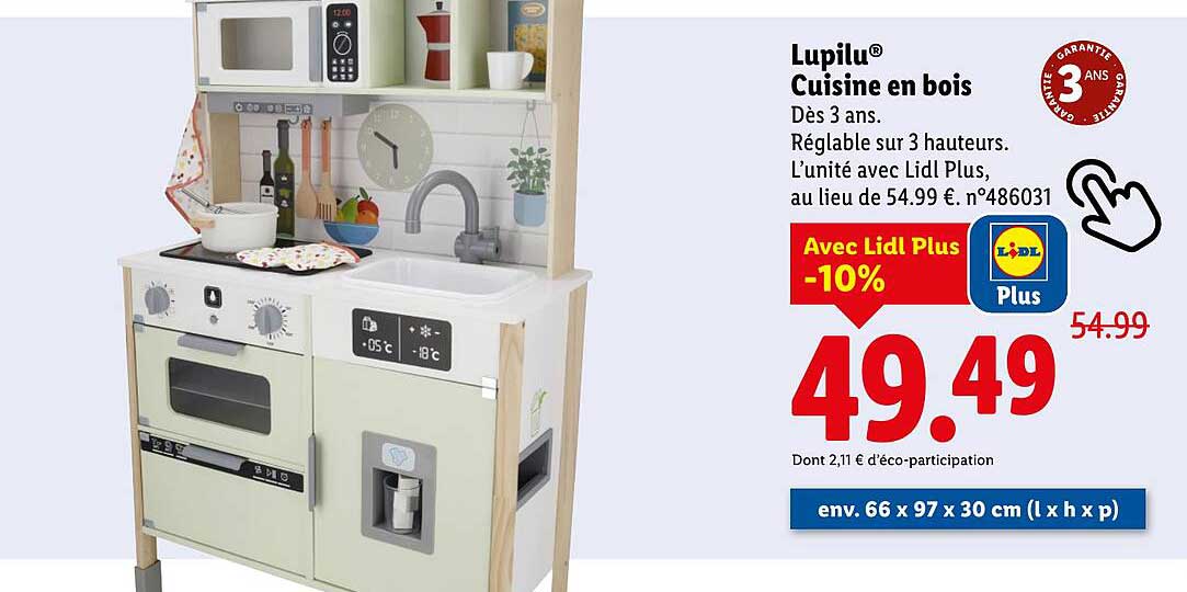 Lupilu® Cuisine en bois