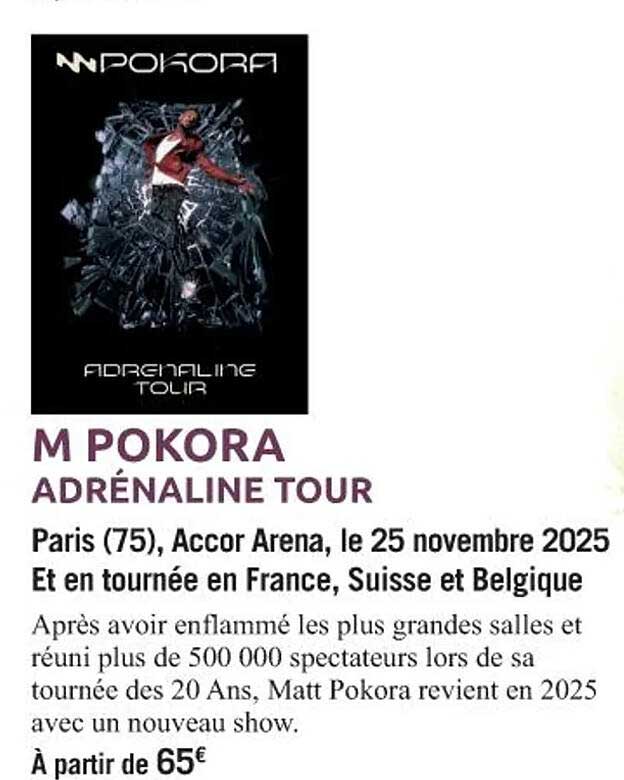M POKORA ADRÉNALINE TOUR