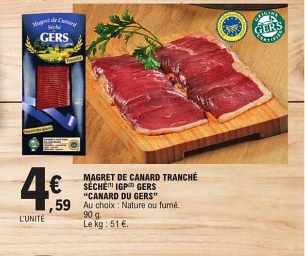 MAGRET DE CANARD TRANCHÉ SÉCHÉ IGP GERS “CANARD DU GERS”