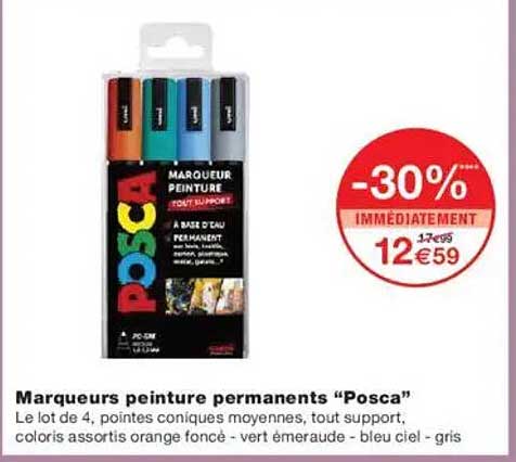 Marqueurs peinture permanents “Posca”