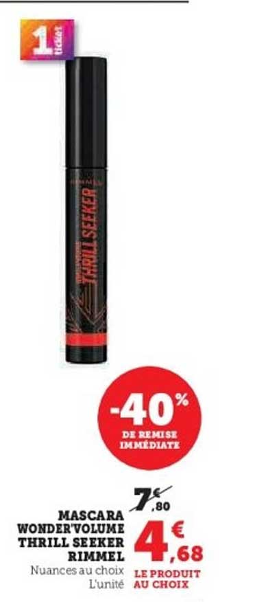 MASCARA WONDER VOLUME THRILL SEEKER RIMMEL