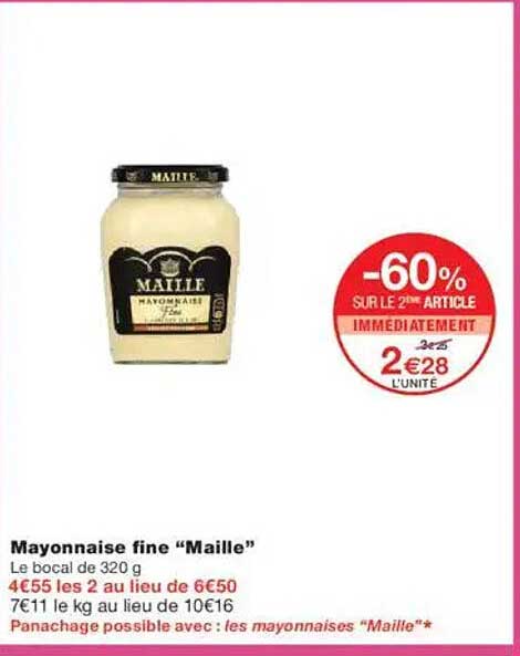 Mayonnaise fine "Maille"