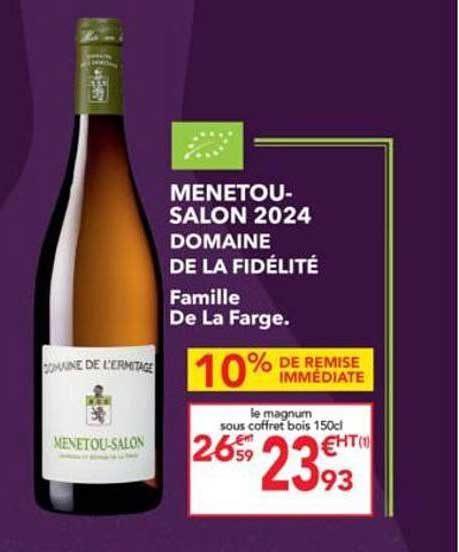 MENETOU-SALON 2024 DOMAINE DE LA FIDÉLITÉ