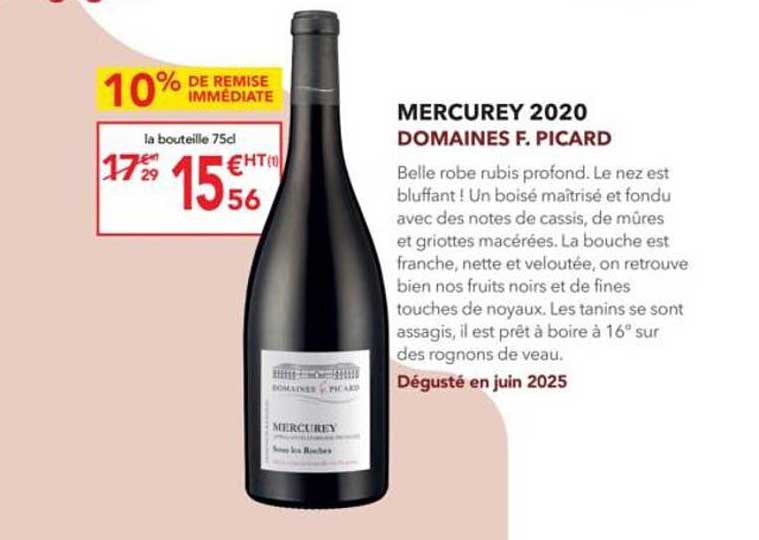 MERCUREY 2020 DOMAINES F. PICARD