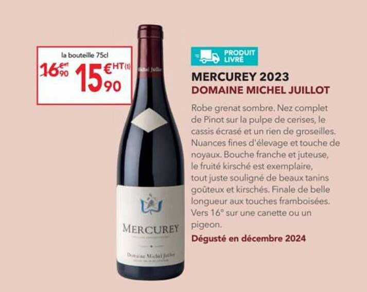 MERCUREY 2023 DOMAINE MICHEL JUILLOT